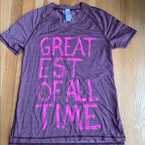 Purple/magenta athletic shirt